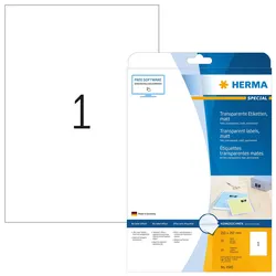 HERMA Folienetiketten SPECIAL 210,0 x 297,0 mm, transparent