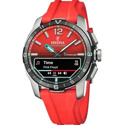 Festina Hybrid Herren Connected d F23000/6 - rot - 44mm