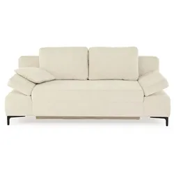 Schlafsofa Jeremo Stoff Beige Hellbeige