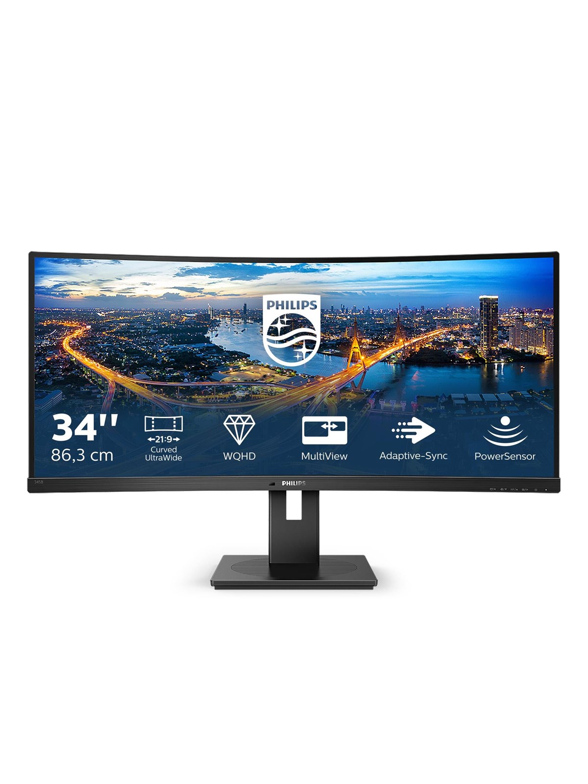 34" Philips 345B1C - 3440x1440 (UWQHD) - 100Hz - VA