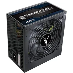 Zalman MegaMax 500W power supply (ZM500-TXII) (500 W), PC Netzteil, Schwarz