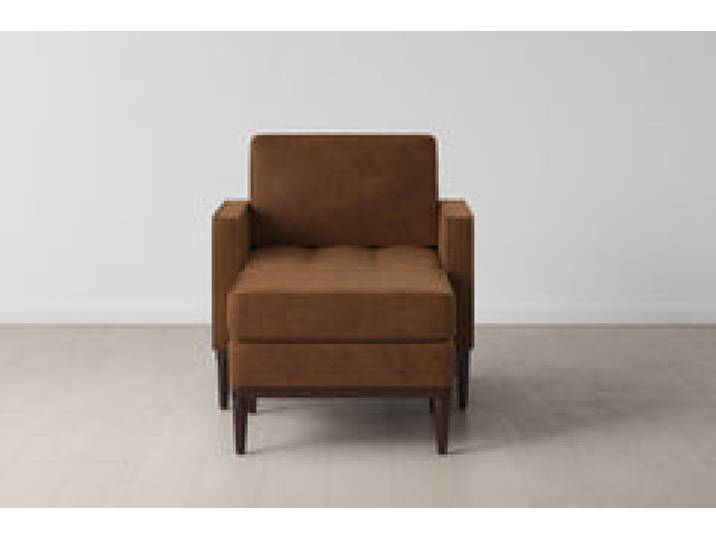 Chaiselongue Model 02, Kastanienbraun