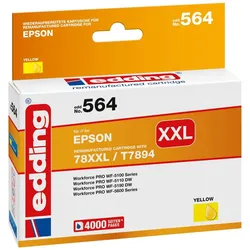 Edding Tintenpatrone ersetzt Epson 78XXL / T7894 Kompatibel einzeln Gelb EDD-564 18-564