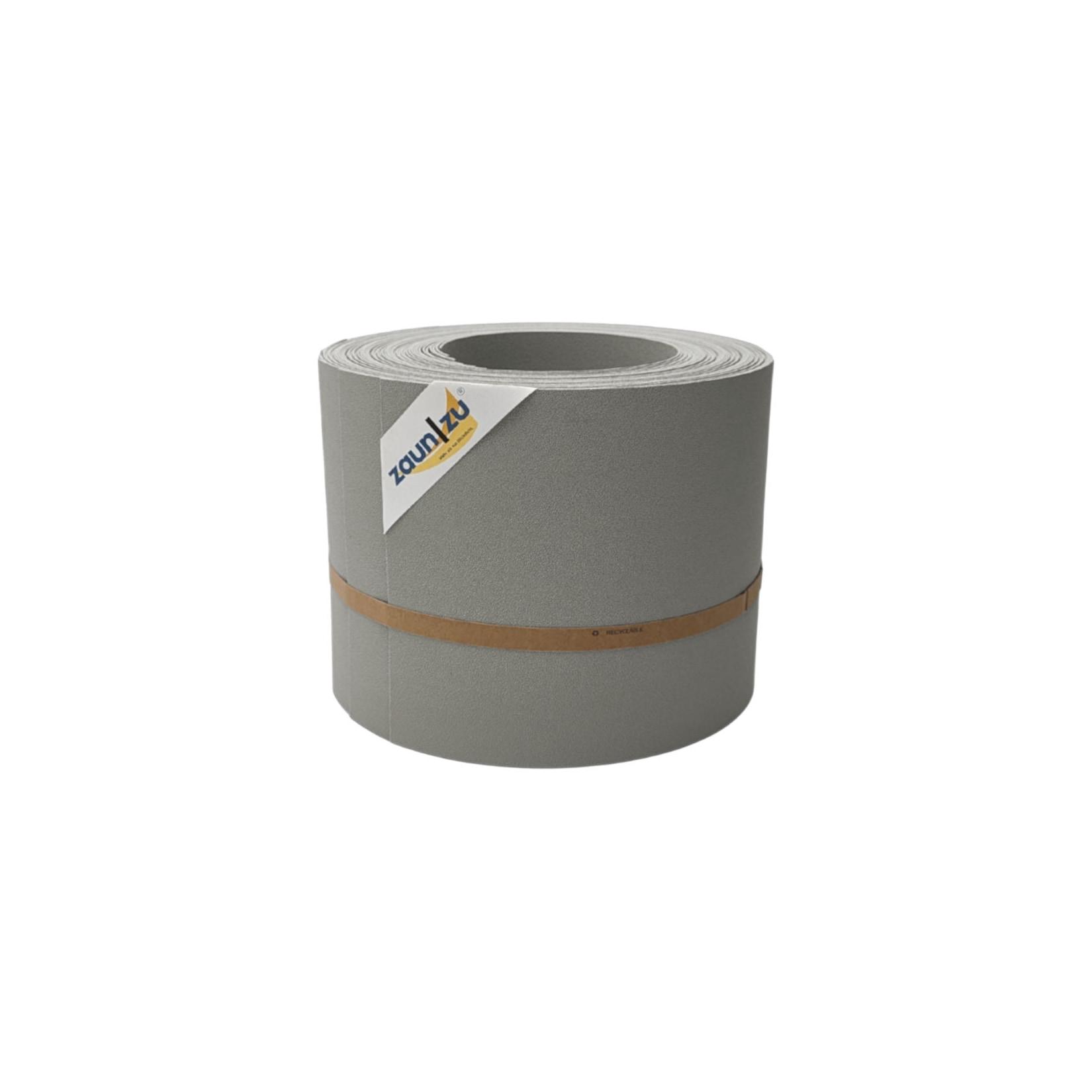 zaun zu® Sichtschutzstreifen PP Sichtschutzstreifen Doppelstabzaun Steingrau,10x 2,55m
