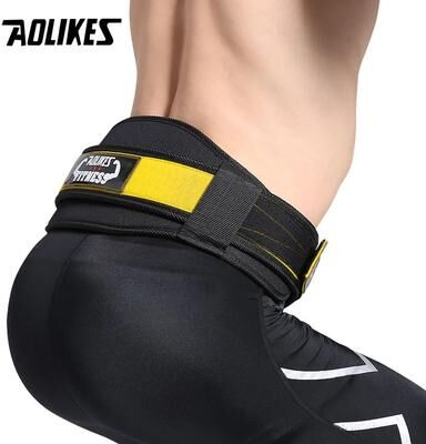 Uplift Picks AOLIKES Adjustable Weightlifting Belt For Powerlifting Squats And Strength Training Support yellow xl