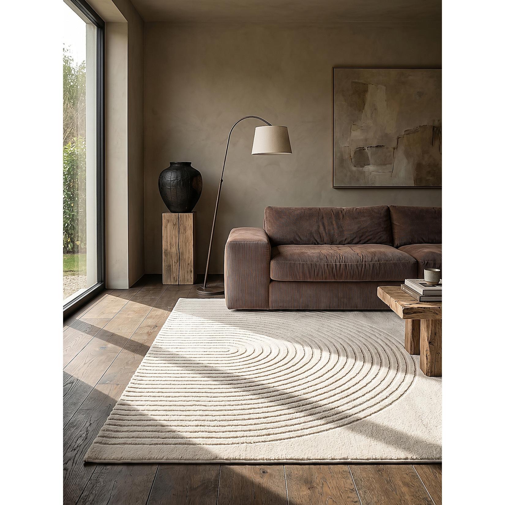 Teppich Pflegeleicht Creme 240x340 cm - MUOTA Kadima Design