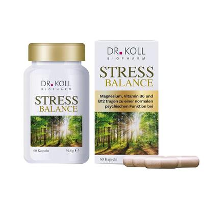 Stress Balance Dr.Koll Vitamin B6+B12+Magnesium 60 St Kapseln