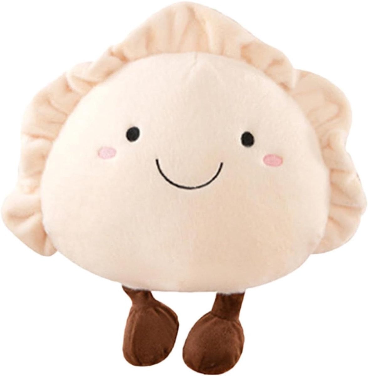 Wit Pluche Kussen met Vormvaste Vulling - 50 cm