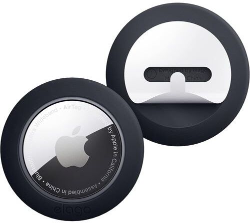 Elago Capa (Bumper) Silicone Autocolante  para AirTag - Preto