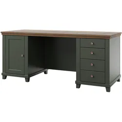SCHREIBTISCH EVOLETTA 180x70x77 cm Bürotisch Computertisch, Hellgrün