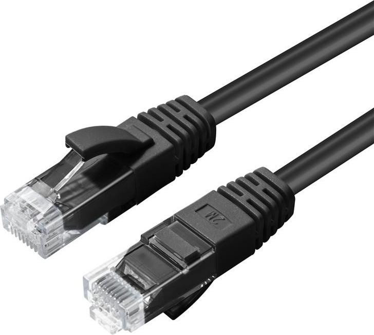 MicroConnect MC-UTP6A10S Cat6a U/UTP Netwerkkabel met RJ-45 connectoren, 10 meter, zwart