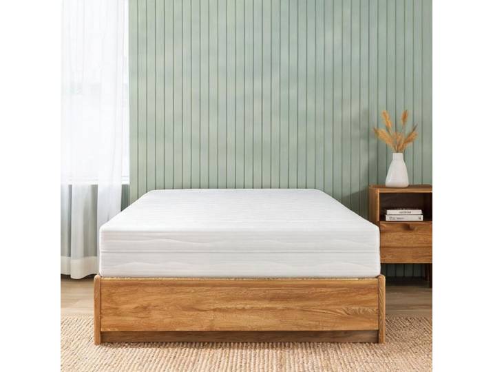 Matelas en mousse à picots 160x200 cm housse 3D Air Mesh blanche âme profilée 16 cm