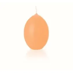 Kopschitz Kerzen Kerzen Eikerzen glatt getaucht Lachs, 90 x 60 mm, 6 Stück