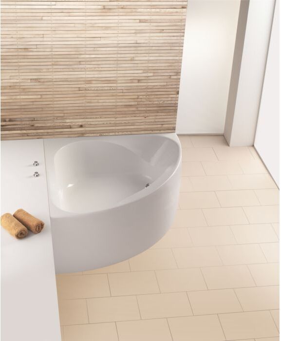 Hoesch Spectra Eck Badewanne 3654.010 weiss, 140x140cm, mit angeformter Schürze
