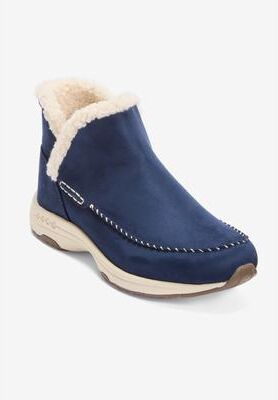 Extra Wide Width Women's The Tuva Boot by Easy Spirit in Blue (Size 7 WW)