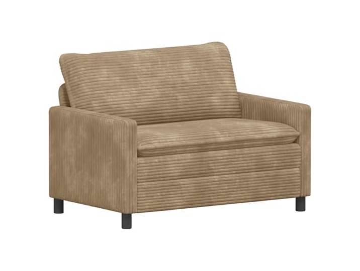 Todiikf Zweisitzer Sofa Taupe Polstersofa 126x81x87,5 cm Couch Kompakter Zweisitzer mit weichen Polstern und abnehmbaren Bezügen für Wohnzimmer und Schlafzimmer.