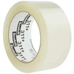 3M Scotch Verpackungsklebeband 311+, Transparent, 48 mm x 990 m, 0,05 mm