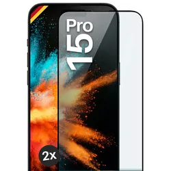 moex CurveProtect iPhone 15 Pro Panzerglas 3D Full Screen