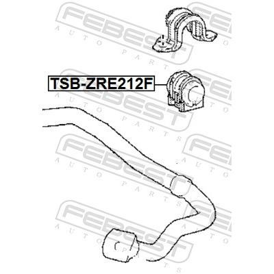 FEBEST Lagerung, Stabilisator TSB-ZRE212F Vorderachse für TOYOTA