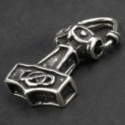 Drachensilber Thorshammer Silber Schmuck Kettenanhänger 925 Silber - Silber