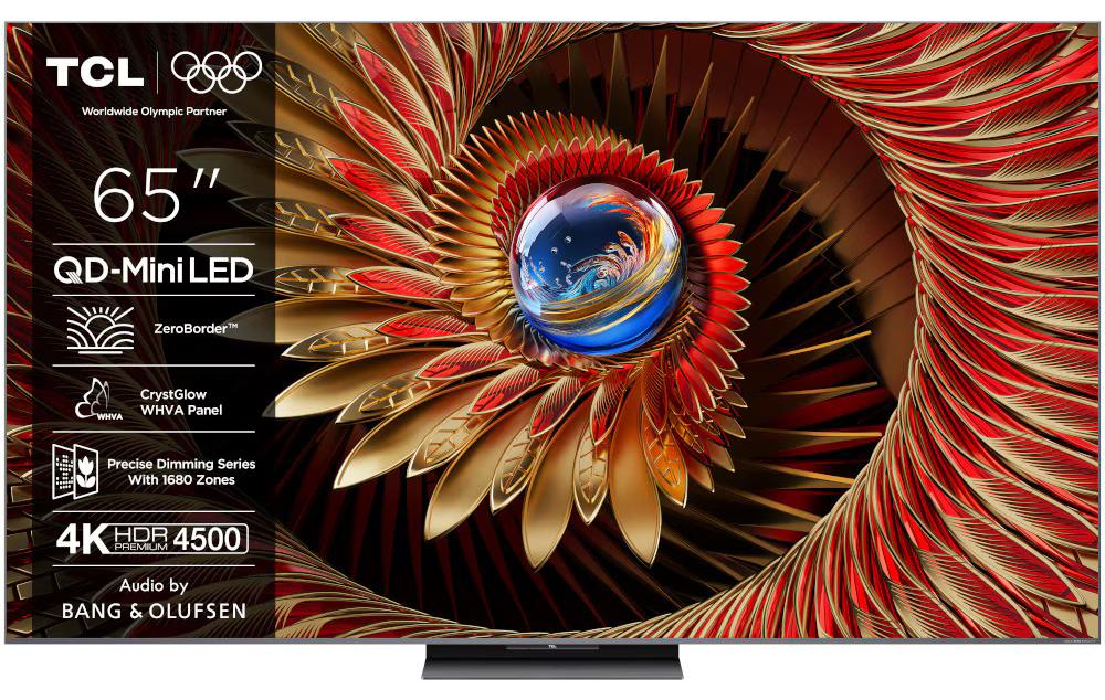 TCL TV Q8C Premium QD-MiniLED-Fernseher, 165,1 cm (65"), 3840 x 2160 Pixel, QD-Mini LED, Smart-TV, WLAN, Schwarz