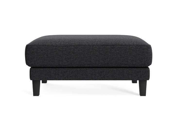 Hocker Avena anthrazit Stoff/Holzfuss schwarz B 101 H 45 cm - Möbel Konfigurator: Traummöbel individuell zusammenstellen - Hocker