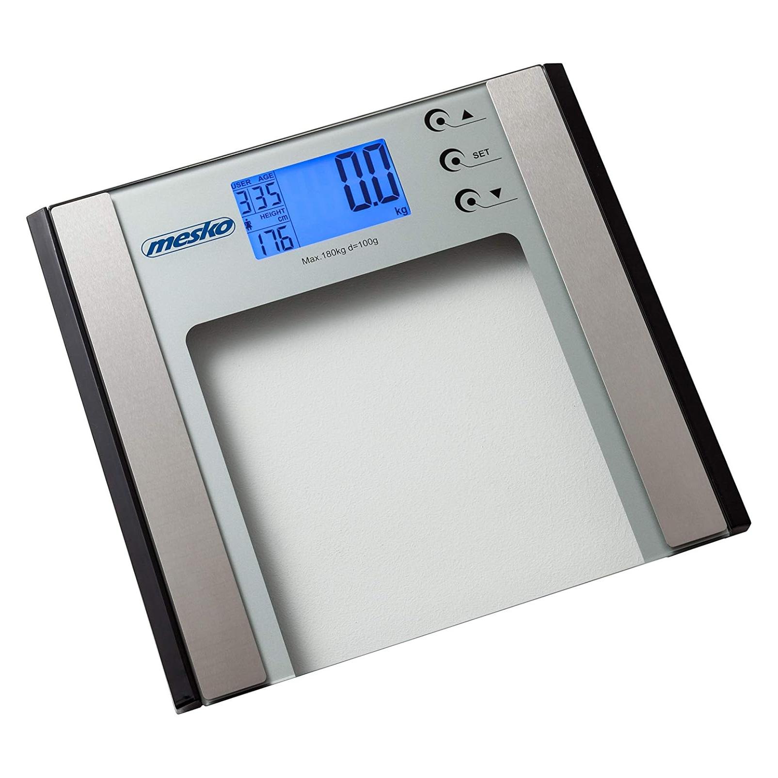 Adler MS 8146 Personenwaage Quadratisch, Elektronische Personenwaage (180 kg) (MS 8146)