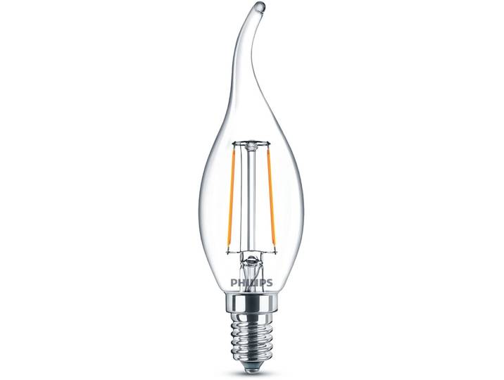 Leuchtmittel Philips Glas E14 60 W - Farbe: transparent - LED - Lichtfarbe: Extra warmweiss - Leuchtmittel- LED Leuchtmittel