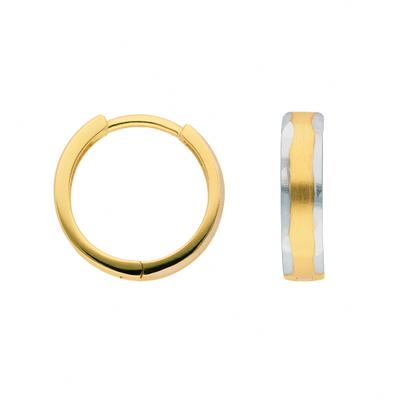 Paar Creolen ADELIA´S "Creolen Ohrringe 333 Gold ( 8K )", gold (silber), Ohrringe, Damen, Damen, Gold, Goldohrringe