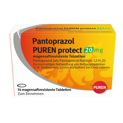PUREN Pharma GmbH & Co. KG PANTOPRAZOL PUREN protect 20 mg magensaftres.Tabl. 14 St 11357343