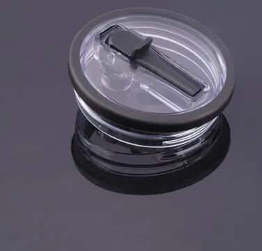 Perfect Picks Market Spill Proof Cup Cover For Stanley Replaceable, Eco Friendly Spiral Straw Accessory black