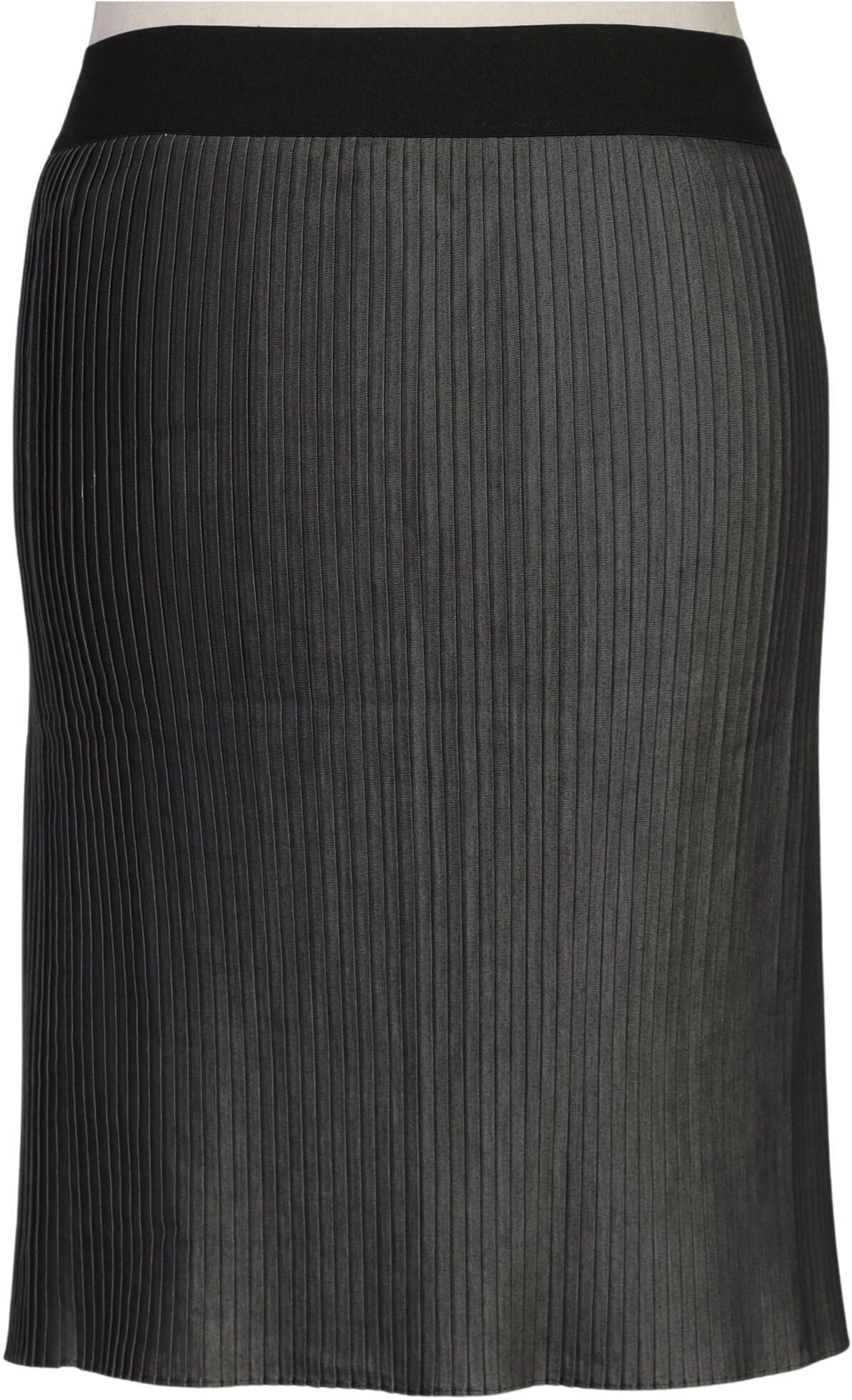 Giorgio Armani Emporio Armani Damen Rock, Grau, Gr. EU 42, Baumwolle / Synthetik - Second Hand