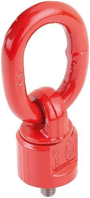 KIPP Boulon d'arrêt pivotant et rotatif M10 acier rouge qualité 8 (K0770.1018)