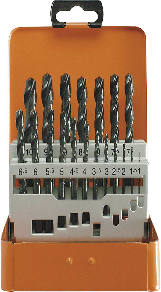 Spiralbohrer-Set ECO HSS-R, in Metallkassette, 19 Teile Projahn