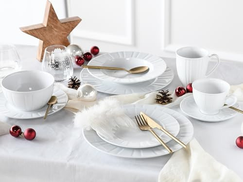 Creatable Barcelona 6-delige porseleinen bekerset, wit