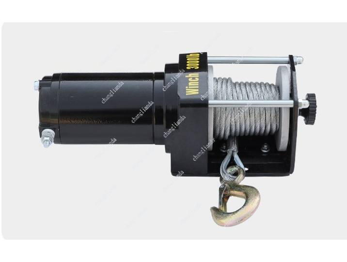 Treuil de plage 12v/24v 3000lb, treuil DC, treuil à câble métallique