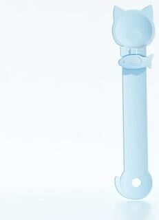 Uplift Treasures Mess Free Cat Treat Squeeze Feeding Spoon blue