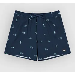 Quiksilver Stretch Printed Volley 16 Boardshorts dark navy spaced out Gr. M