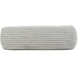 Gözze Cord-Optik Kissenrolle gefüllt silber 70x22 cm