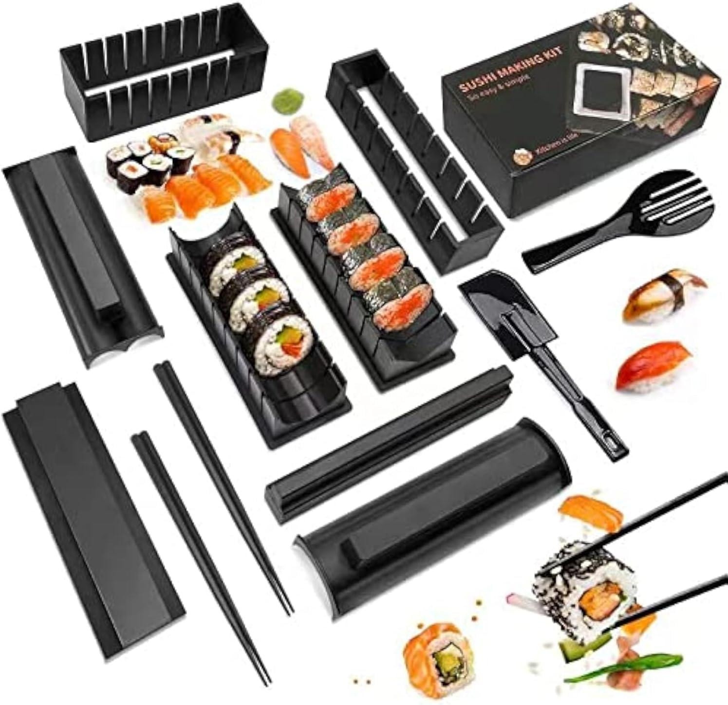 Solidchoice Sushi Maker Set 12-delig voor het maken van sushi in de keuken