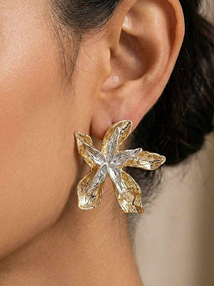 Lodie Silver Beschicht. Ohrstecker - onesize