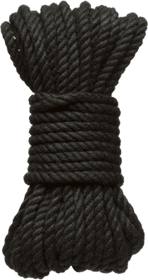 Doc Johnson USA Corde de Bondage en Chanvre - 9 m - Noire