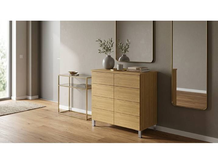 Schlichtes Sideboard nach Maß Eiche Natur geölt