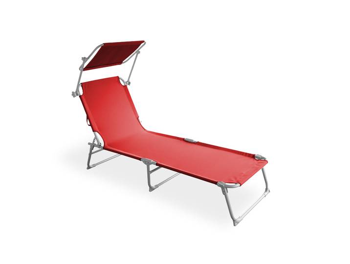 Liegestuhl LETTINO rot