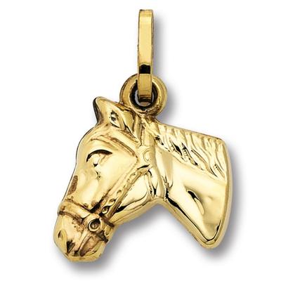 Kettenanhänger ONE ELEMENT "Pferd Anhänger aus 333 Gelbgold Pferd Anhänger aus 333 Gelbgold", gold, Schmuckanhänger, Mädchen, Pferd, Gelbgold 333 Gold, Gelbgold 333, Gold, Kettenanhänger, Symbolische Note – harmonisch gestaltet mit Liebe zum Detail