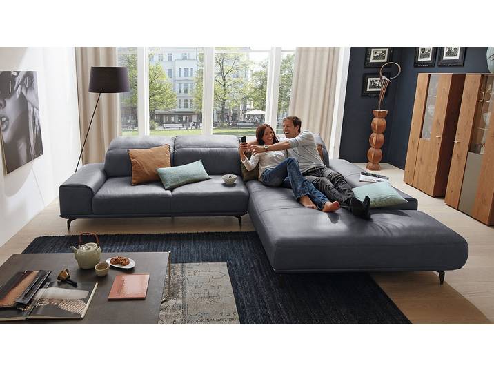 Musterring MR 2490 mit Funktion echt Leder Ecksofa