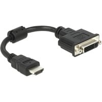 Adapter HDMI (Stecker) > DVI 24+5 (Buchse) schwarz, 20 cm