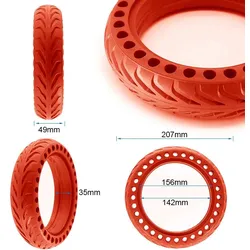 Vollgummirad Durchbohrt 8 5x2 6 1 B34 Rot