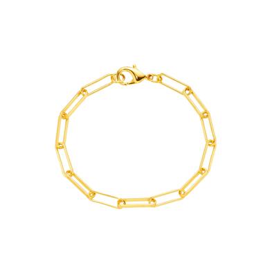 Gliederarmband LADY, gold (vergoldet, vergoldet), Armbänder, Damen, Metall, Gliederarmband