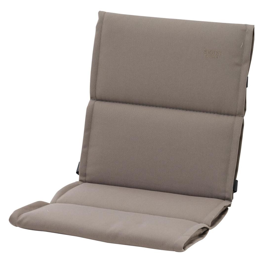 Siena Garden Stella Dining Sesselauflage 96 cm Bezug aus 100% Polypropylen, Dessin 504, Farbe safari (HG1101096504)